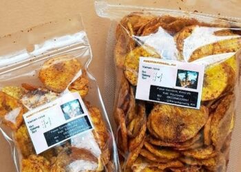 Resep Keripik Pisang Balado, Pisang dengan Taburan Cabai Merah