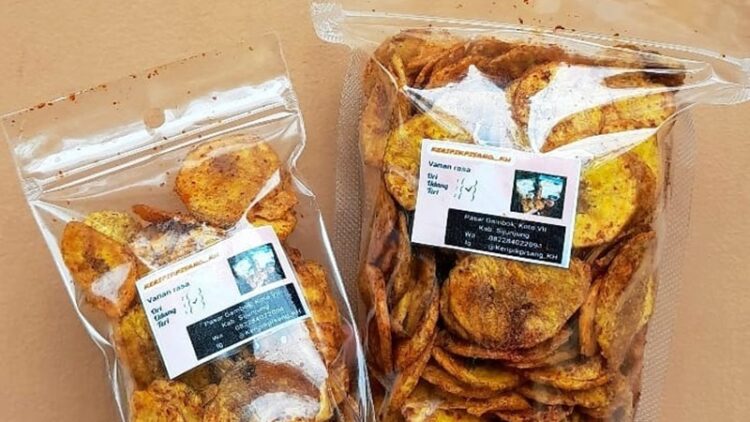 Resep Keripik Pisang Balado, Pisang dengan Taburan Cabai Merah