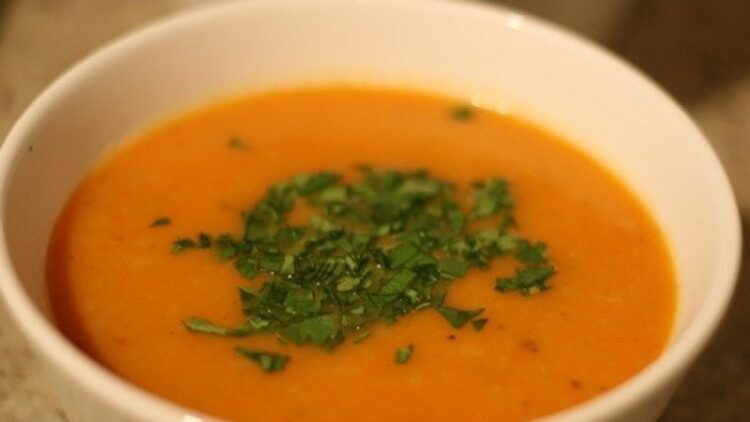 sup wortel bumbu rendang, sup wortel